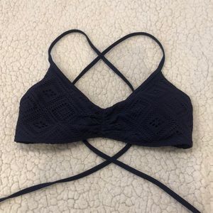 Aerie Navy Blue Bathing Suit Top